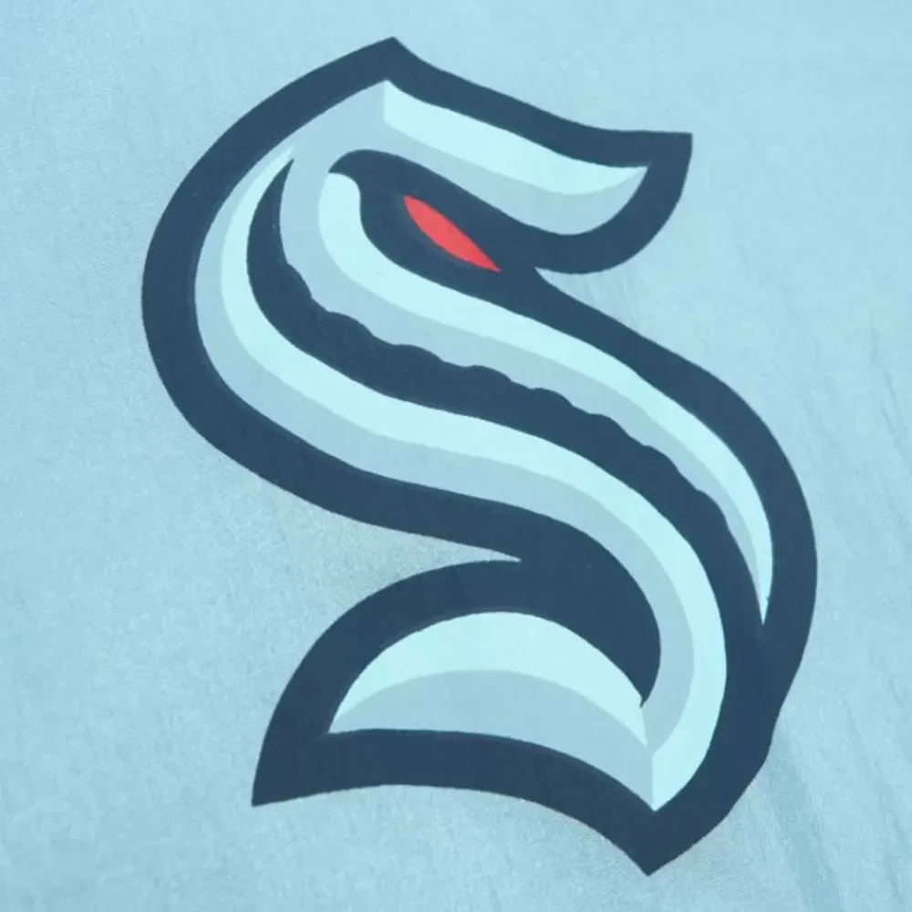 Apparel Mitchell & Ness Jackets & Outerwear-Arched Retro Lined Windbreaker Seattle Kraken