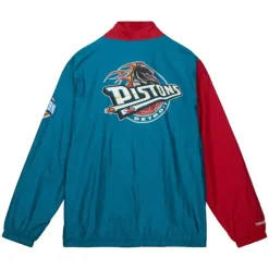 Apparel Mitchell & Ness Jackets & Outerwear-Arched Retro Lined Windbreaker Detroit Pistons