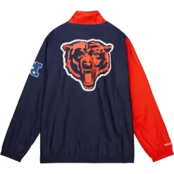 Apparel Mitchell & Ness Jackets & Outerwear-Arched Retro Lined Windbreaker Chicago Bears