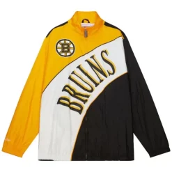 Apparel Mitchell & Ness Jackets & Outerwear-Arched Retro Lined Windbreaker Boston Bruins