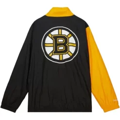 Apparel Mitchell & Ness Jackets & Outerwear-Arched Retro Lined Windbreaker Boston Bruins