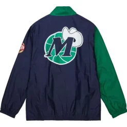 Apparel Mitchell & Ness Jackets & Outerwear-Arched Retro Lined Windbreaker Dallas Mavericks