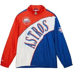 Apparel Mitchell & Ness Jackets & Outerwear-Arched Retro Lined Windbreaker Houston Astros
