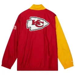 Apparel Mitchell & Ness Jackets & Outerwear-Arched Retro Lined Windbreaker Kansas City Chiefs