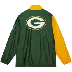 Apparel Mitchell & Ness Jackets & Outerwear-Arched Retro Lined Windbreaker Green Bay Packers