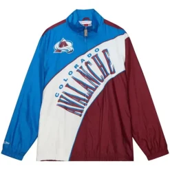 Apparel Mitchell & Ness Jackets & Outerwear-Arched Retro Lined Windbreaker Colorado Avalanche