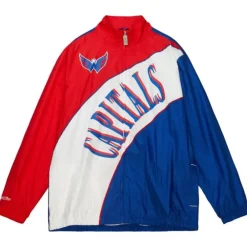 Apparel Mitchell & Ness Jackets & Outerwear-Arched Retro Lined Windbreaker Washington Capitals