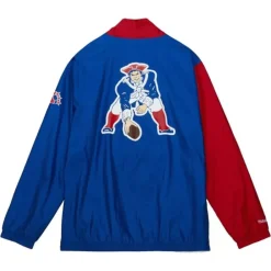 Apparel Mitchell & Ness Jackets & Outerwear-Arched Retro Lined Windbreaker New England Patriots