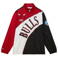 Apparel Mitchell & Ness Jackets & Outerwear-Arched Retro Lined Windbreaker Chicago Bulls