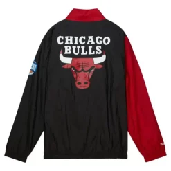 Apparel Mitchell & Ness Jackets & Outerwear-Arched Retro Lined Windbreaker Chicago Bulls