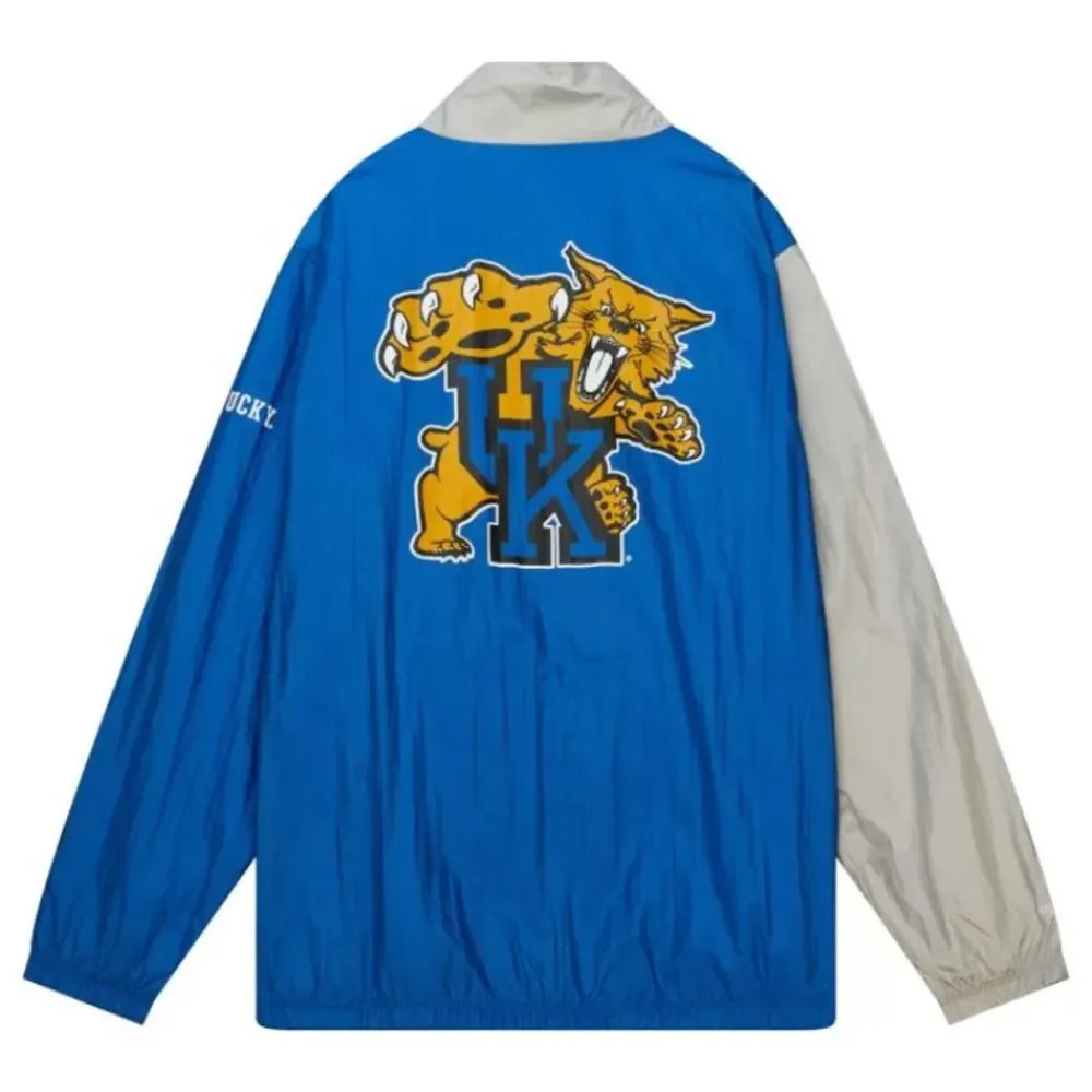 Apparel Mitchell & Ness Jackets & Outerwear-Arched Retro Lined Windbreaker University Of Kentucky
