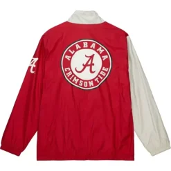 Apparel Mitchell & Ness Jackets & Outerwear-Arched Retro Lined Windbreaker University Of Alabama
