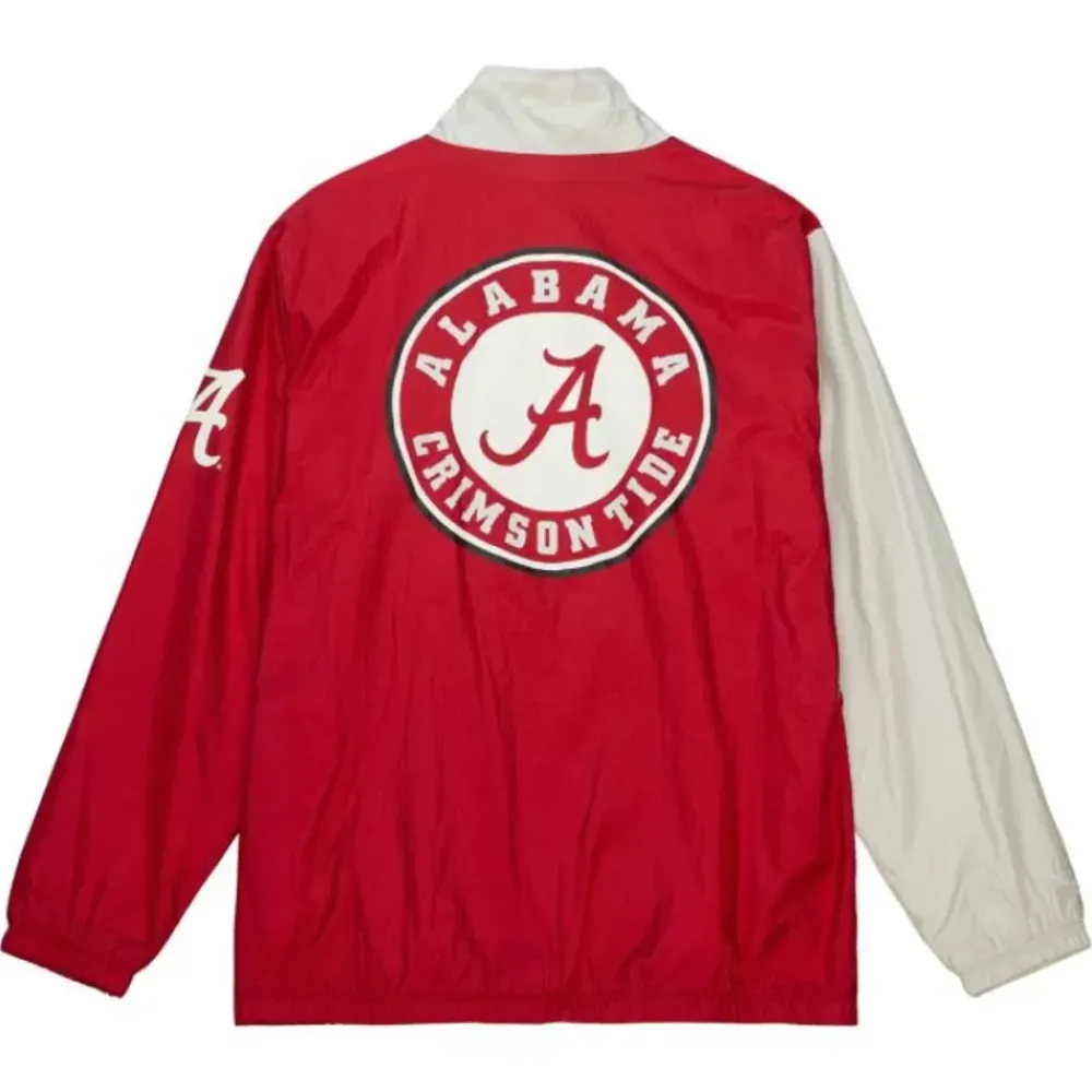 Apparel Mitchell & Ness Jackets & Outerwear-Arched Retro Lined Windbreaker University Of Alabama
