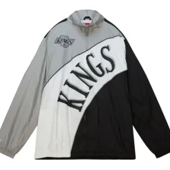 Apparel Mitchell & Ness Jackets & Outerwear-Arched Retro Lined Windbreaker Los Angeles Kings