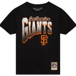 Apparel Mitchell & Ness T-Shirts & Tops-Arched Vintage Logo Tee San Francisco Giants