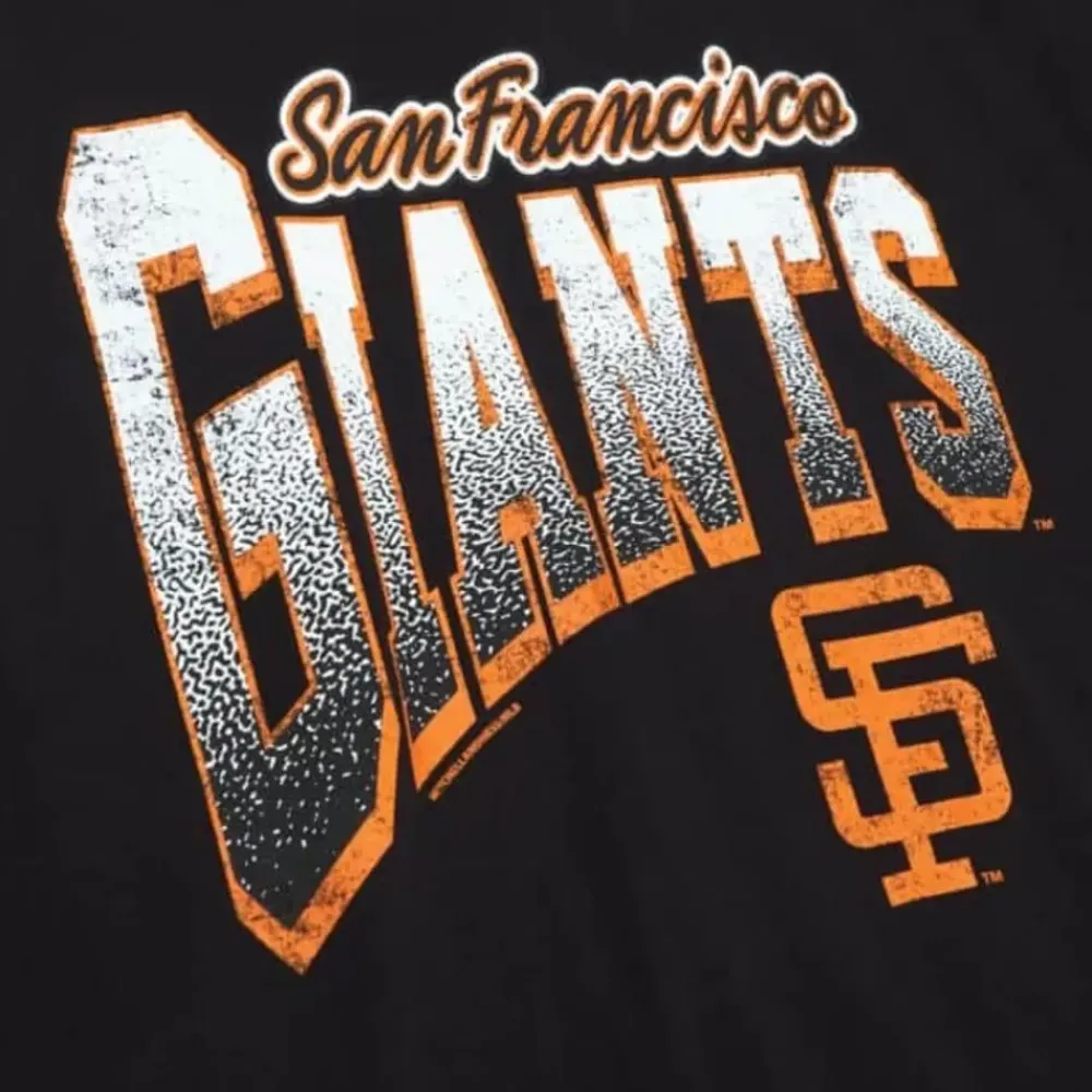 Apparel Mitchell & Ness T-Shirts & Tops-Arched Vintage Logo Tee San Francisco Giants