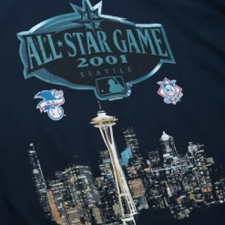 Apparel Mitchell & Ness T-Shirts & Tops-Asg City Skyline Tee Mlb All-Star 2001