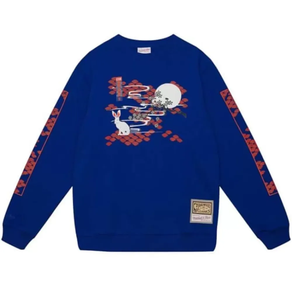Apparel Mitchell & Ness Hoodies & Sweatshirts-Asian Heritage Crew 5.0 New York Knicks