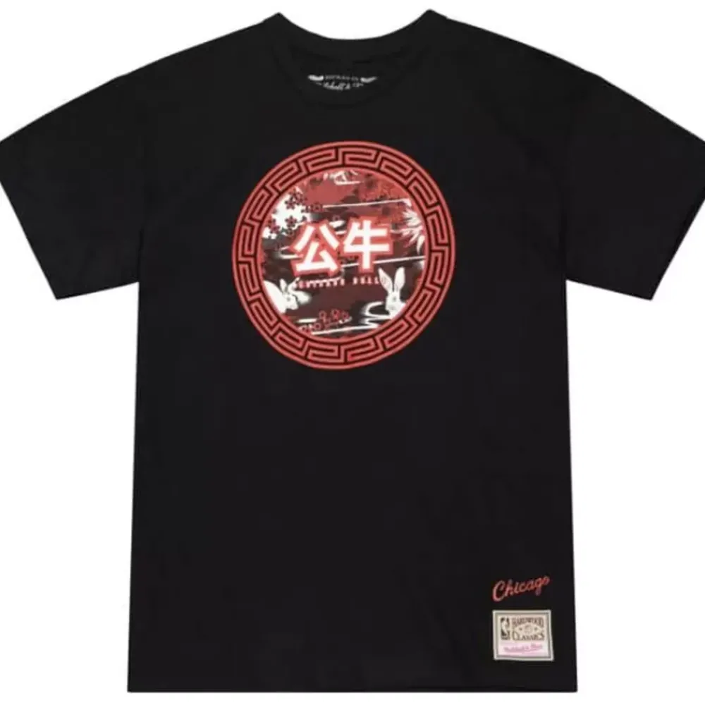 Apparel Mitchell & Ness T-Shirts & Tops-Asian Heritage Ss Tee 5.0 Chicago Bulls