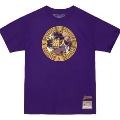 Apparel Mitchell & Ness T-Shirts & Tops-Asian Heritage Ss Tee 5.0 Los Angeles Lakers
