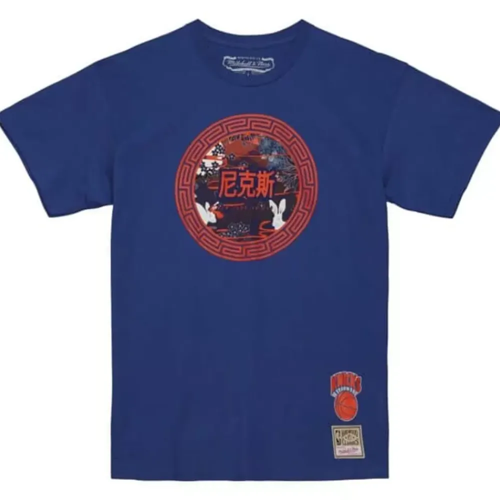 Apparel Mitchell & Ness T-Shirts & Tops-Asian Heritage Ss Tee 5.0 New York Knicks