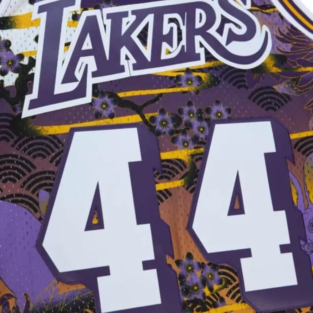 Jerseys Mitchell & Ness -Asian Heritage Swingman Jerry West Los Angeles Lakers 1971-72 Jersey 5.0