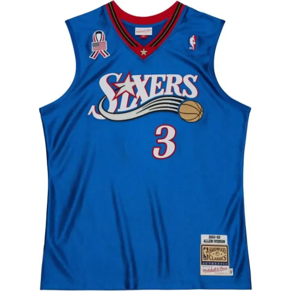 Jerseys Mitchell & Ness -Authentic Allen Iverson Philadelphia 76Ers Alternate 2001-02 Jersey