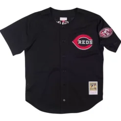 Jerseys Mitchell & Ness -Authentic Barry Larkin Cincinnati Reds 2000 Button Front Jersey