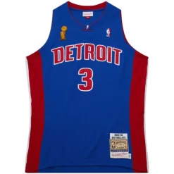 Jerseys Mitchell & Ness -Authentic Ben Wallace Detroit Pistons Dark Finals 2004 Jersey