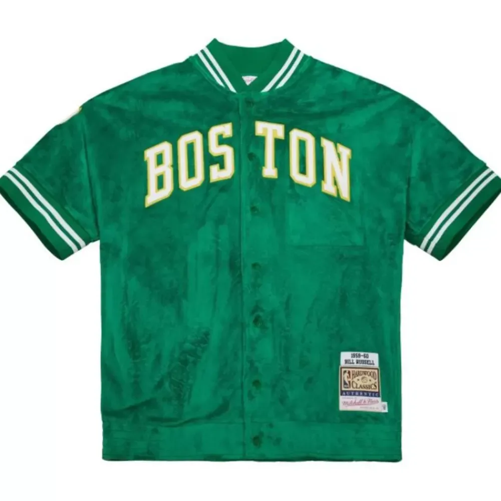 Apparel Mitchell & Ness Jackets & Outerwear-Authentic Bill Russell Boston Celtics 1959-60 Shooting Shirt