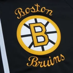 Apparel Mitchell & Ness Jackets & Outerwear-Authentic Boston Bruins 1984 Warm Up Jacket