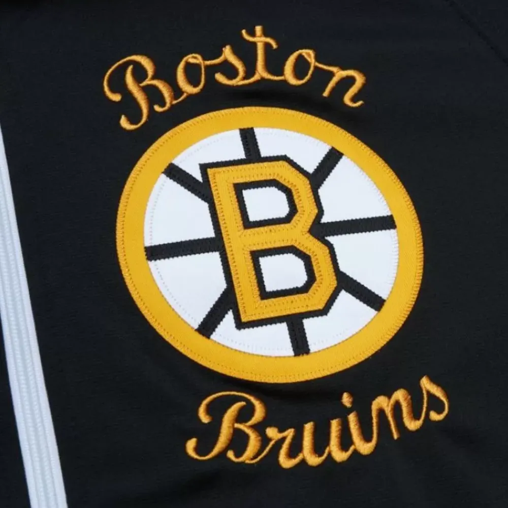 Apparel Mitchell & Ness Jackets & Outerwear-Authentic Boston Bruins 1984 Warm Up Jacket