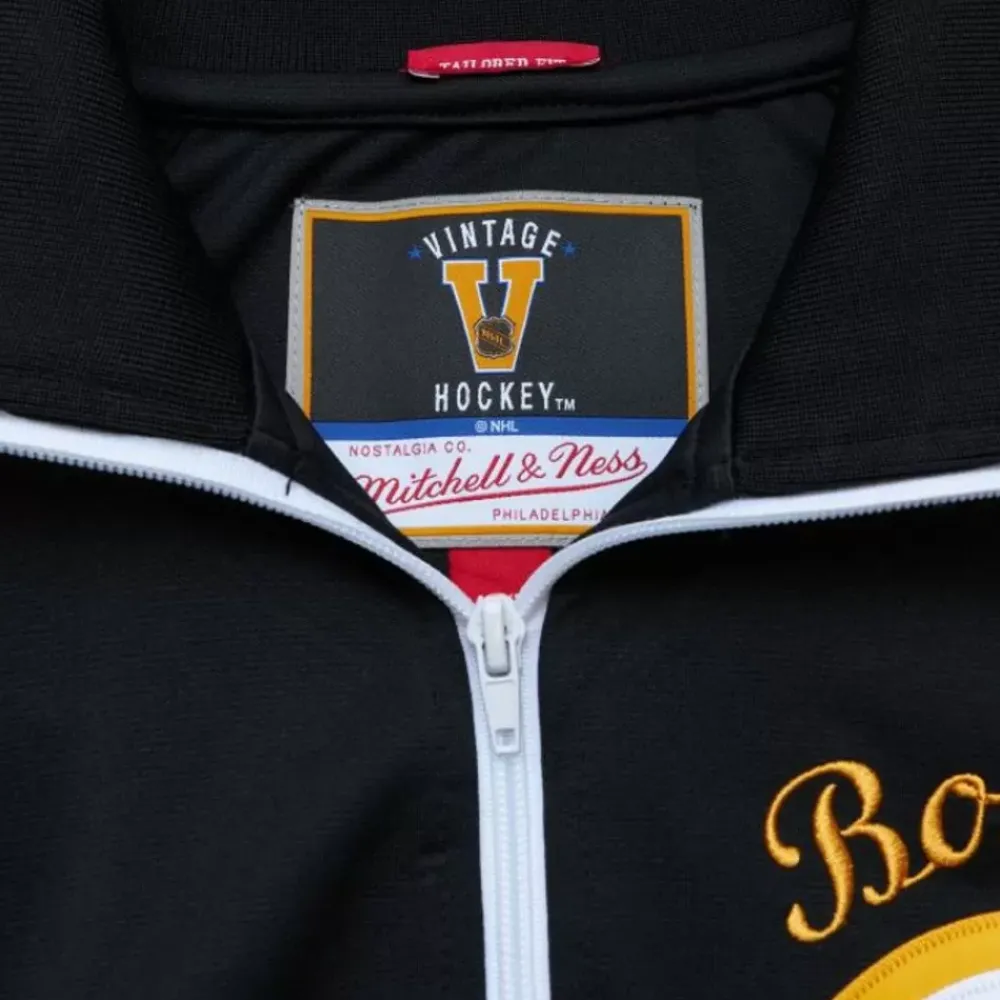 Apparel Mitchell & Ness Jackets & Outerwear-Authentic Boston Bruins 1984 Warm Up Jacket
