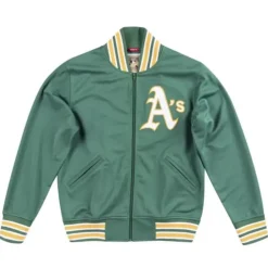 Apparel Mitchell & Ness Jackets & Outerwear-Authentic Bp Jacket Oakland Athletics 1991