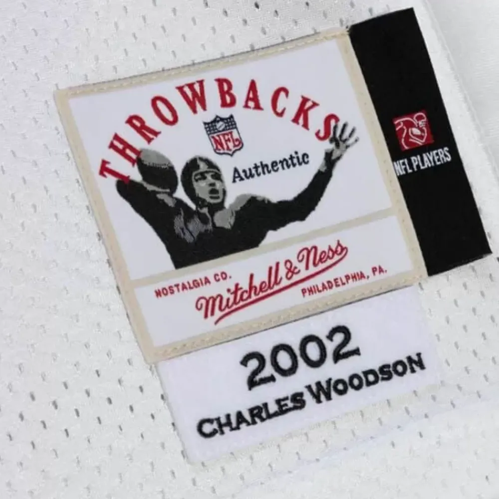 Jerseys Mitchell & Ness -Authentic Charles Woodson Oakland Raiders Super Bowl 2002 Jersey