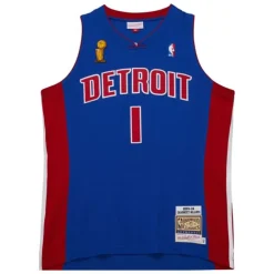 Jerseys Mitchell & Ness -Authentic Chauncey Billups Detroit Pistons Dark Finals 2004 Jersey