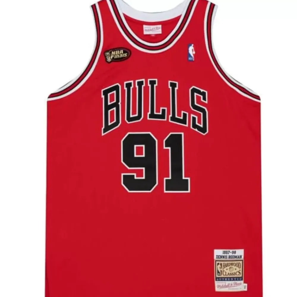 Jerseys Mitchell & Ness -Authentic Dennis Rodman Chicago Bulls Road 1997-98 Jersey