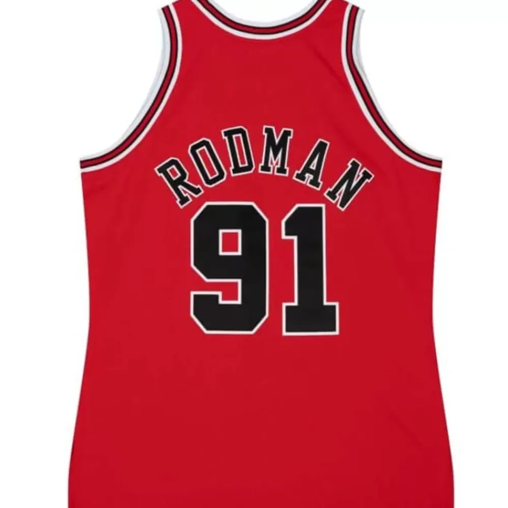 Jerseys Mitchell & Ness -Authentic Dennis Rodman Chicago Bulls Road 1997-98 Jersey
