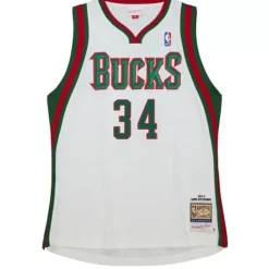 Jerseys Mitchell & Ness -Authentic Giannis Antetokounmpo Milwaukee Bucks Home 2013-14 Jersey