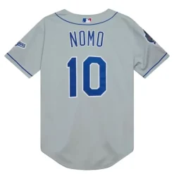 Jerseys Mitchell & Ness -Authentic Hideo Nomo Los Angeles Dodgers Road 2002 Jersey