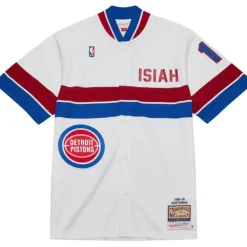 Apparel Mitchell & Ness Jackets & Outerwear-Authentic Isiah Thomas Detroit Pistons 1988-89 Shooting Shirt