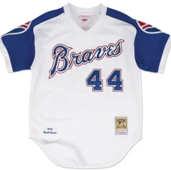 Jerseys Mitchell & Ness -Authentic Jersey Atlanta Braves Home 1974 Hank Aaron