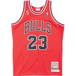 Jerseys Mitchell & Ness -Authentic Jersey Chicago Bulls Road Finals 1995-96 Michael Jordan