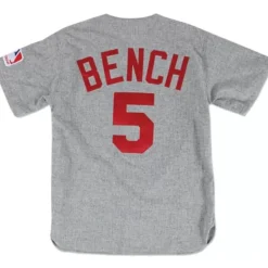 Jerseys Mitchell & Ness -Authentic Jersey Cincinnati Reds Road 1969 Johnny Bench