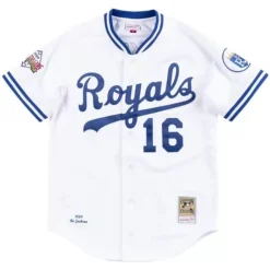 Jerseys Mitchell & Ness -Authentic Jersey Kansas City Royals Home 1989 Bo Jackson