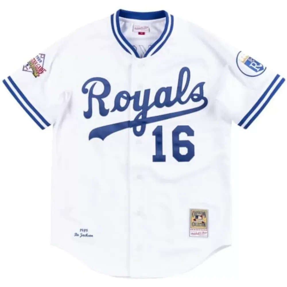 Jerseys Mitchell & Ness -Authentic Jersey Kansas City Royals Home 1989 Bo Jackson
