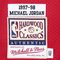 Jerseys Mitchell & Ness -Authentic Michael Jordan Chicago Bulls Road Finals 1997-98 Jersey