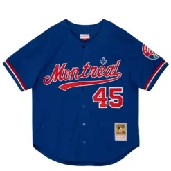 Jerseys Mitchell & Ness -Authentic Pedro Martinez Montreal Expos 1997 Bp Button Front Jersey