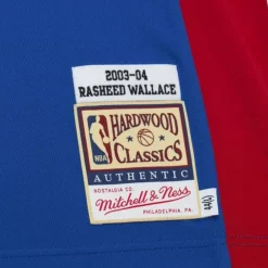 Jerseys Mitchell & Ness -Authentic Rasheed Wallace Detroit Pistons Dark Finals 2004 Jersey