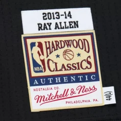Jerseys Mitchell & Ness -Authentic Ray Allen Miami Heat Dark Hwc 2013-14 Jersey
